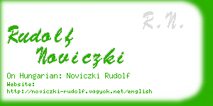 rudolf noviczki business card